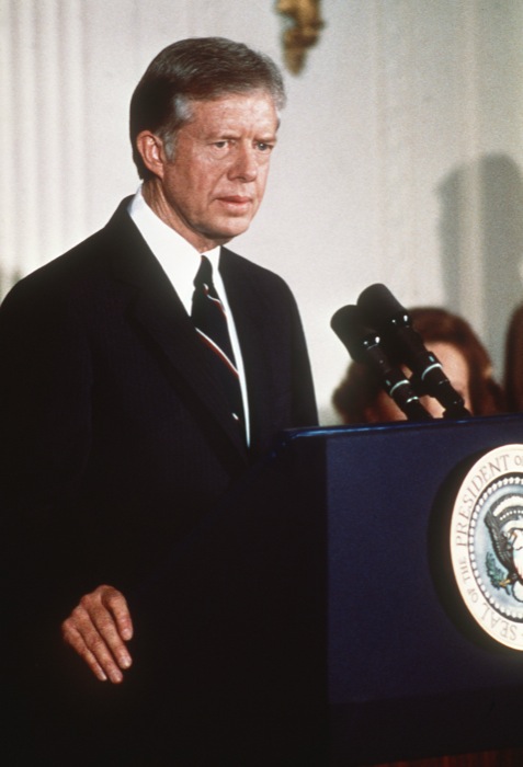 Photo taken 12 May 1979 of President Jimmy Carter